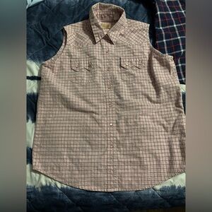 Wrangler Pink and White Plaid Shirt sparkly with pearl buttons!